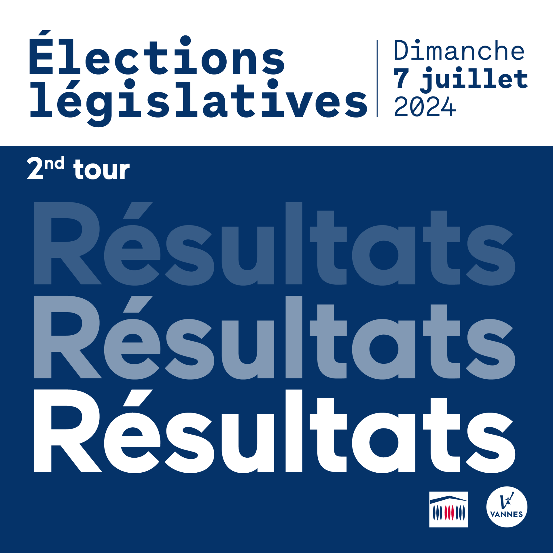 Résultats des élections législatives 2024 2nd tour Ville de Vannes